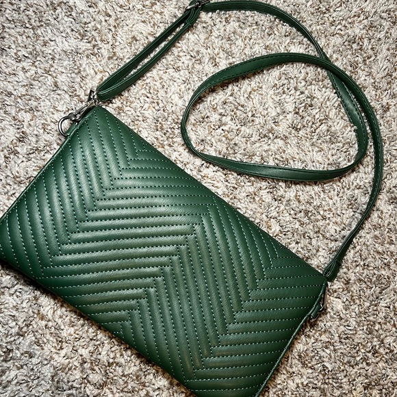 Leather hunter green cross body - Picture 2 of 2